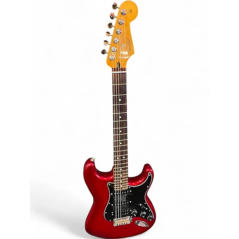 Used Fender 70th Anniversary Player II HSS Strat Red Solid Body Electric Guitar