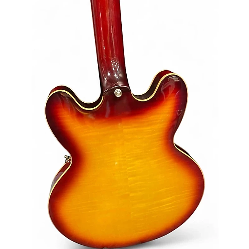 Used Epiphone ES335 2 Tone Sunburst Hollow Body Electric Guitar