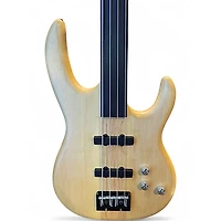 Used Carvin Custom Fretless Natural Electric Bass Guitar