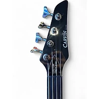 Used Carvin Custom Fretless Natural Electric Bass Guitar