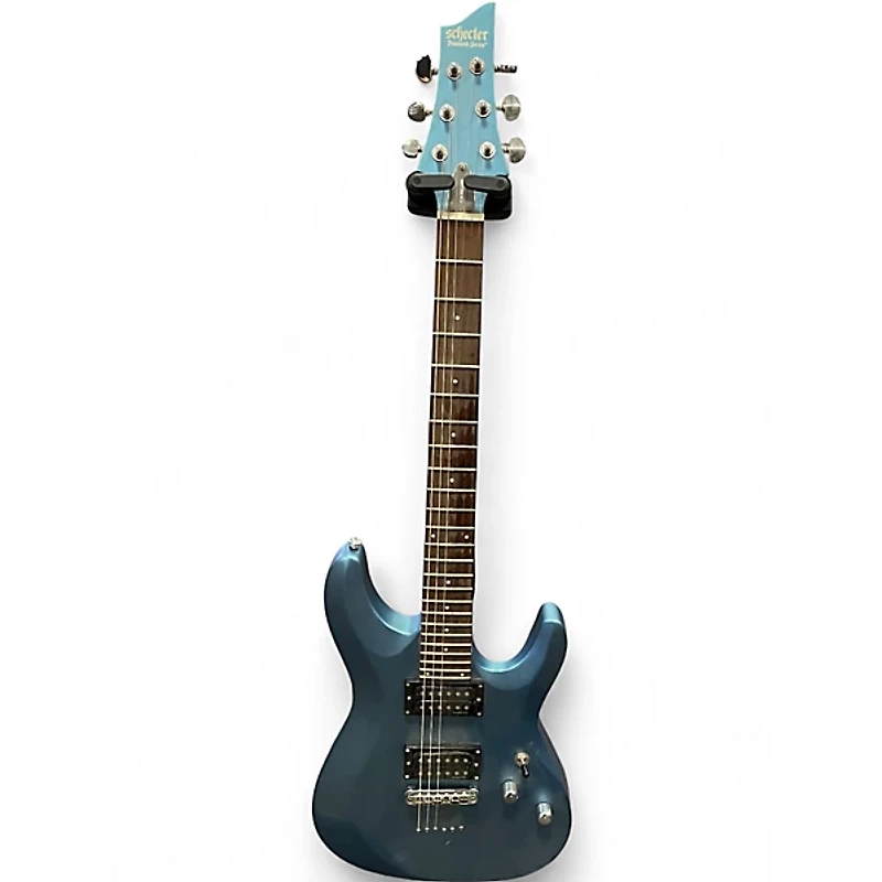Used Schecter Guitar Research C6 DELUXE BLUE Solid Body Electric Guitar