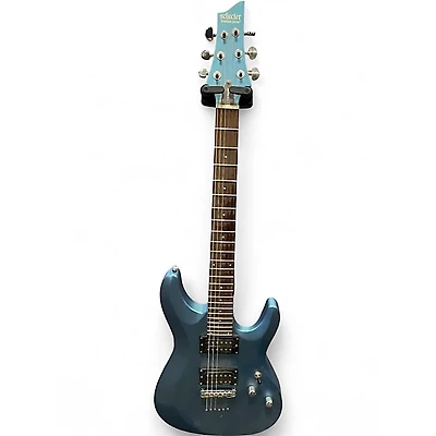 Used Schecter Guitar Research C6 DELUXE BLUE Solid Body Electric Guitar