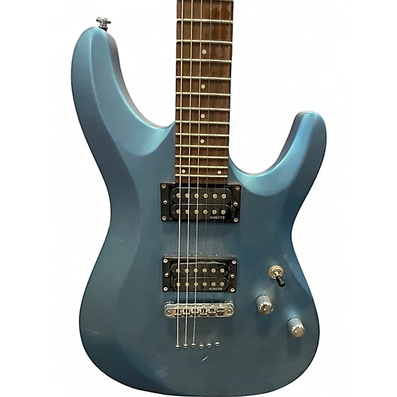 Used Schecter Guitar Research C6 DELUXE BLUE Solid Body Electric Guitar