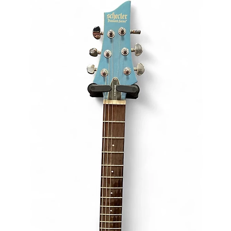 Used Schecter Guitar Research C6 DELUXE BLUE Solid Body Electric Guitar