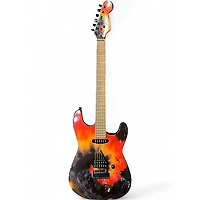 Used 2003 Fender Special Edition Tie Dye Showmaster Stratocaster Tie Dye Solid Body Electric Guitar