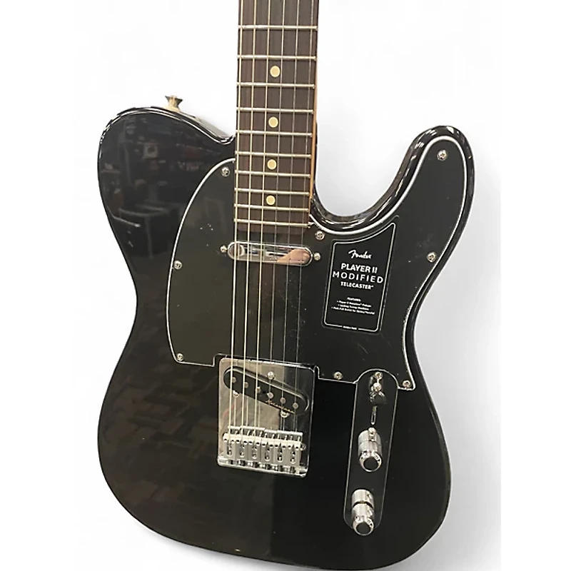 Used Fender Player II Modified Black Solid Body Electric Guitar