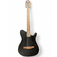 Used Ibanez TOD10N Black Classical Acoustic Electric Guitar