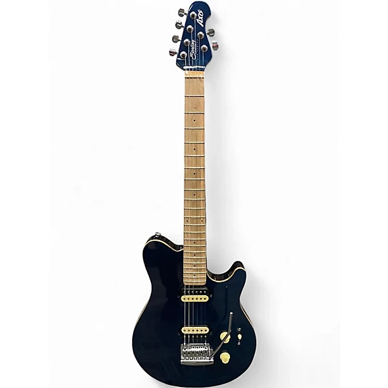 Used Sterling by Music Man Sub AX3 Axis Blue Solid Body Electric Guitar