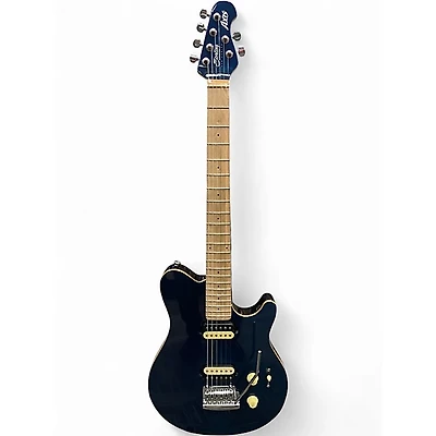Used Sterling by Music Man Sub AX3 Axis Blue Solid Body Electric Guitar
