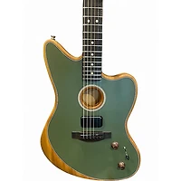 Used Fender ACOUSTASONIC PLAYER JAZZMASTER ANTIQUE OLIVE Acoustic Electric Guitar