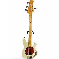 Used Sterling by Music Man Ray24CA Olympic White Electric Bass Guitar