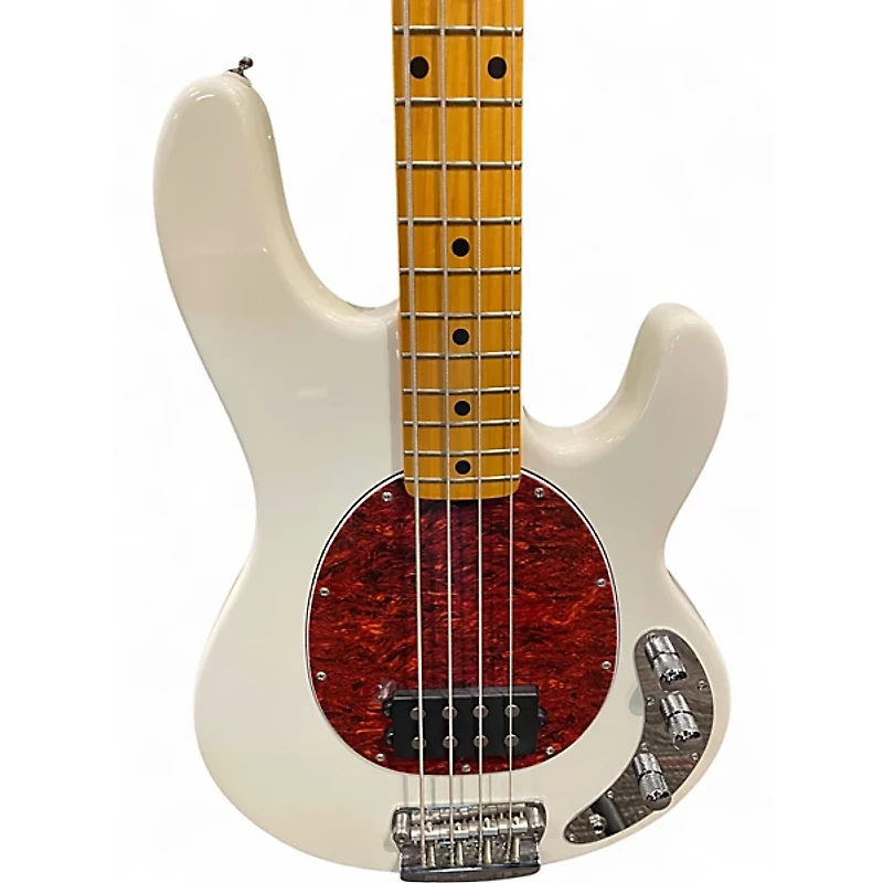 Used Sterling by Music Man Ray24CA Olympic White Electric Bass Guitar