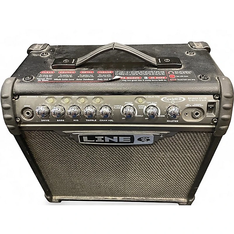 Used Line 6 Spider III 15 1X8 15W Guitar Combo Amp