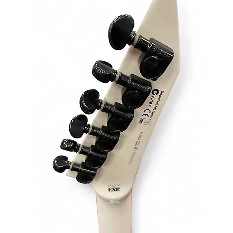 Used ESP LTD M1000 White Solid Body Electric Guitar