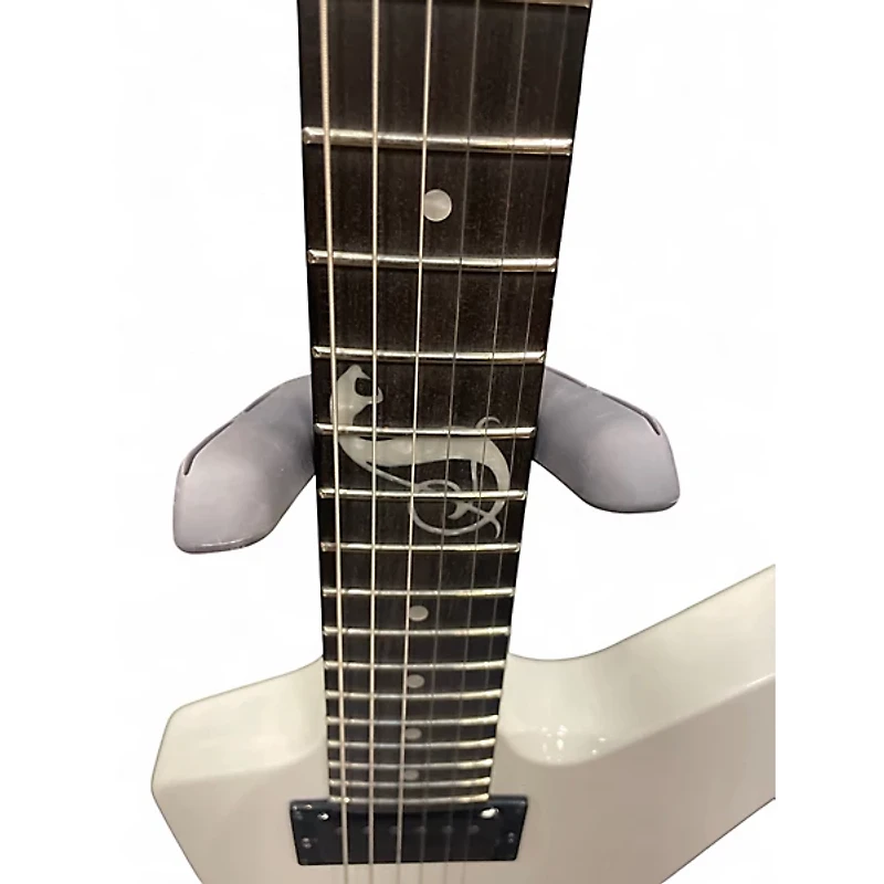 Used ESP LTD James Hetfield Snakebyte Alpine White Solid Body Electric Guitar