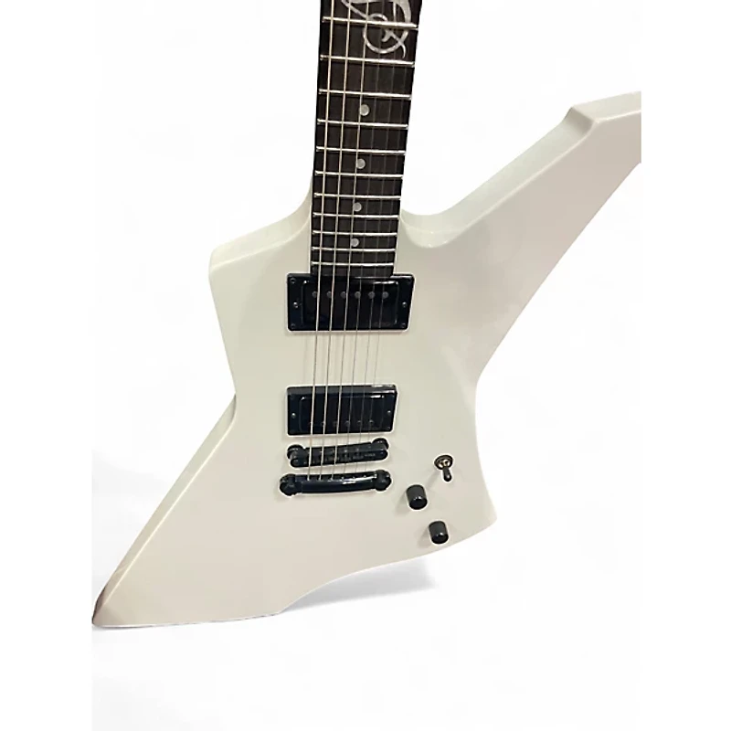 Used ESP LTD James Hetfield Snakebyte Alpine White Solid Body Electric Guitar