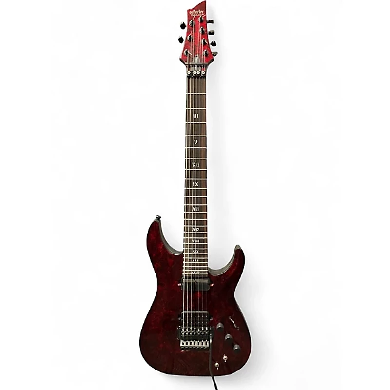 Used Schecter Guitar Research C1 Apocalypse Red Solid Body Electric Guitar