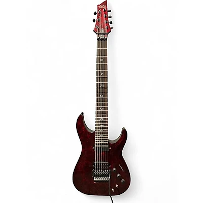 Used Schecter Guitar Research C1 Apocalypse Red Solid Body Electric Guitar