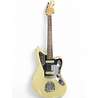Used Fender American Professional Jaguar Olympic White Solid Body Electric Guitar