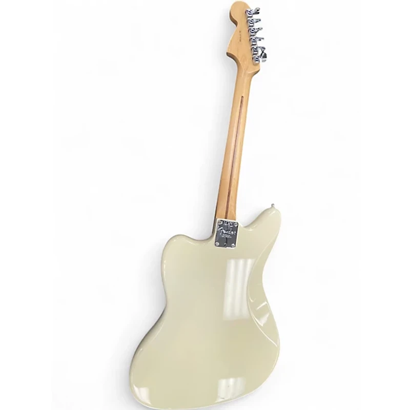 Used Fender American Professional Jaguar Olympic White Solid Body Electric Guitar