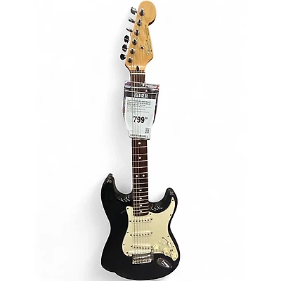 Used Fender Roland-Ready Stratocaster  Black Solid Body Electric Guitar