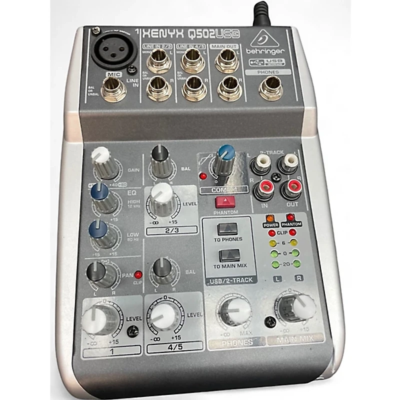 Used Behringer Xenyx Q502USB Unpowered Mixer