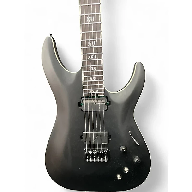 Used Schecter Guitar Research C-1 S HT SLS Elite Evil Twin Satin Black Solid Body Electric Guitar