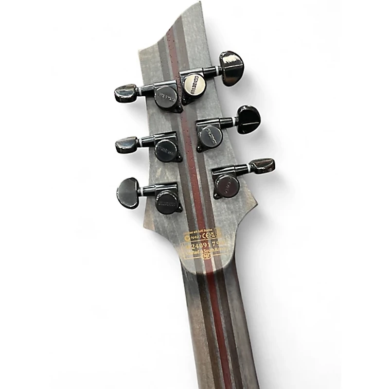 Used Schecter Guitar Research C-1 S HT SLS Elite Evil Twin Satin Black Solid Body Electric Guitar