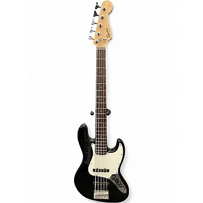 Used Squier Affinity Jazz Bass V 5 String Black Electric Bass Guitar