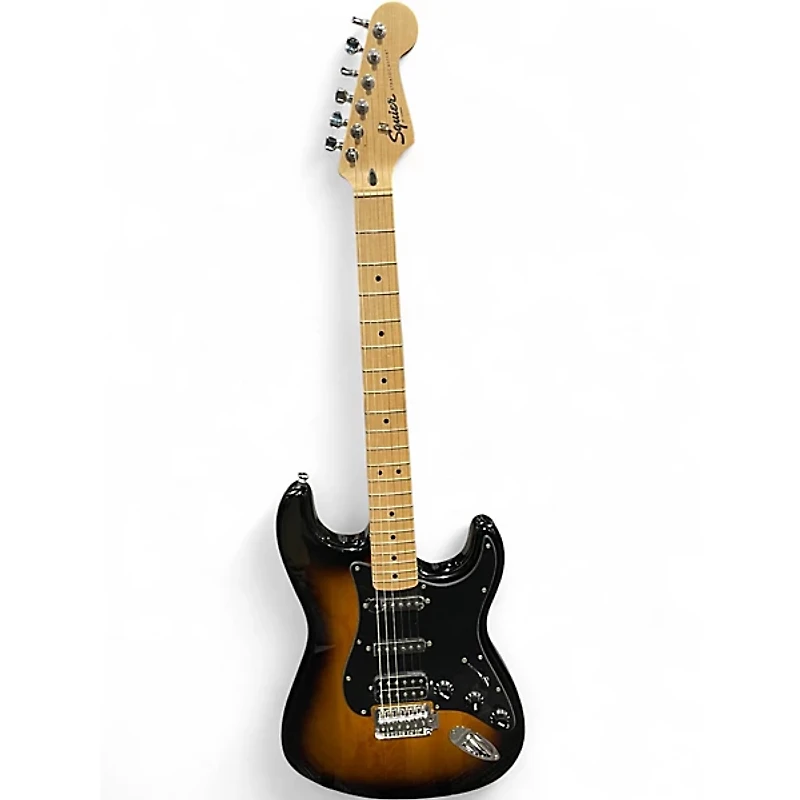 Used Squier Sonic HSS Stratocaster Sunburst Solid Body Electric Guitar