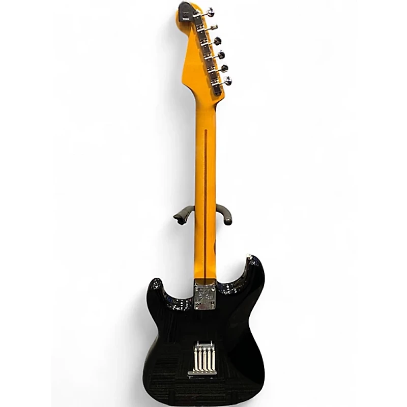Used Fender Artist Series Eric Johnson Stratocaster Black Solid Body Electric Guitar