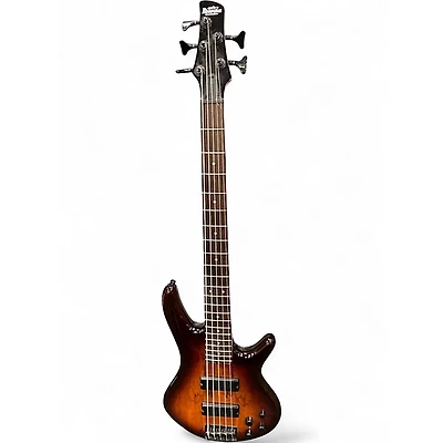 Used Ibanez GSR205 5 String 2 Color Sunburst Electric Bass Guitar