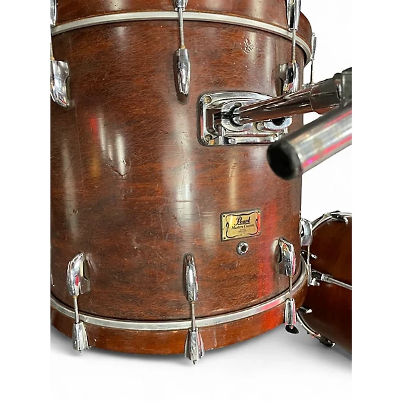 Used Pearl 3 Piece MASTERS CUSTOM EXTRA MAPLE Brown Drum Kit