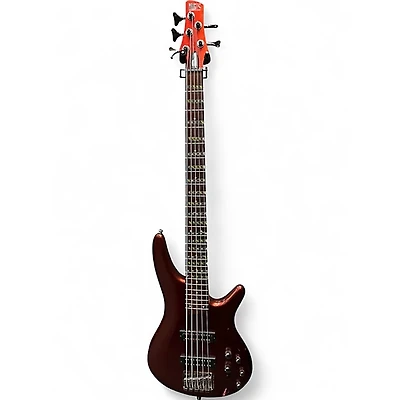Used Ibanez SR305 5 String root beer Electric Bass Guitar