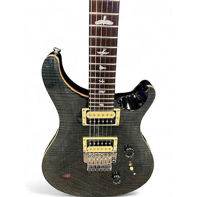 Used PRS SE Custom 24 Trans Charcoal Solid Body Electric Guitar