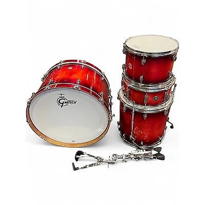 Used Gretsch Drums 4 Piece Catalina Club Rock CHERRY BURST Drum Kit