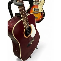 Used Trump Ts21 Red Acoustic Guitar