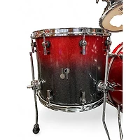 Used SONOR 4 Piece SQ2 Medium Beech Red and Grey Sparkle Drum Kit