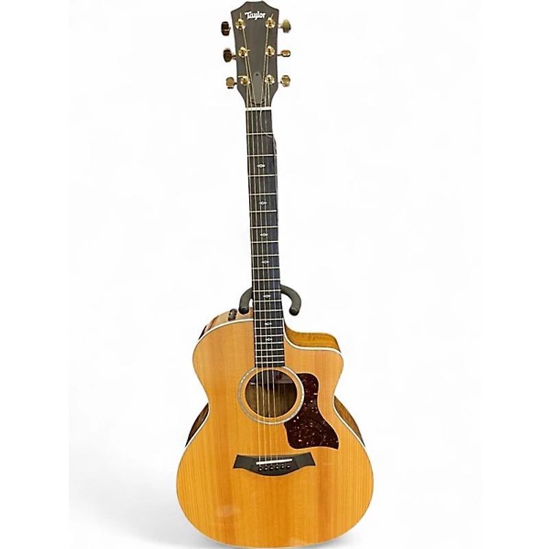 Used Taylor 214ce sunset blvd dlx Natural Acoustic Electric Guitar