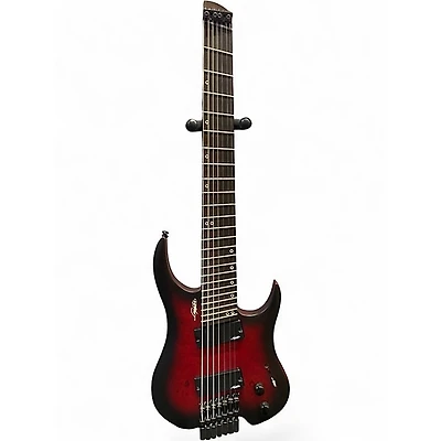 Used Legator G7FSS GHOST 7 MULTI SCALE SUPER SHRED TRANS RED BURST Solid Body Electric Guitar