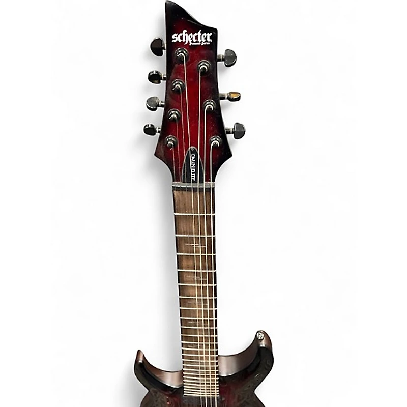 Used Schecter Guitar Research omen elite red Solid Body Electric Guitar
