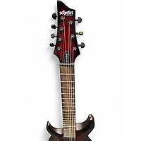 Used Schecter Guitar Research omen elite red Solid Body Electric Guitar