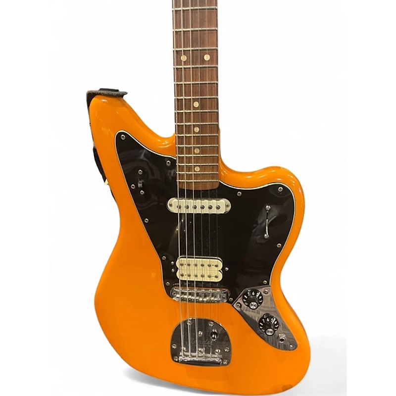 Used Fender Player Jaguar Orange Solid Body Electric Guitar