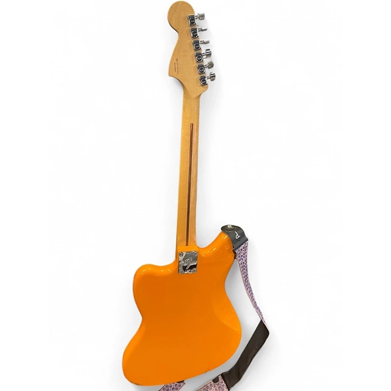 Used Fender Player Jaguar Orange Solid Body Electric Guitar
