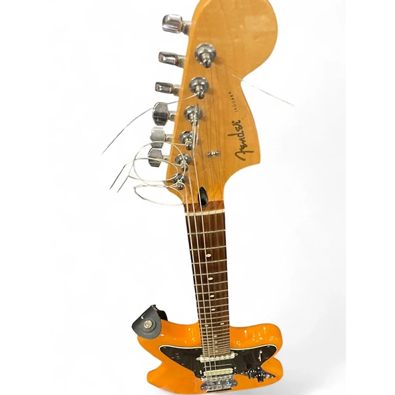 Used Fender Player Jaguar Orange Solid Body Electric Guitar