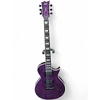Used ESP EC1000 Trans Purple Solid Body Electric Guitar