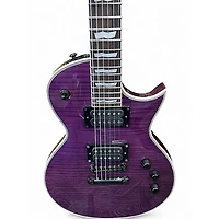 Used ESP EC1000 Trans Purple Solid Body Electric Guitar