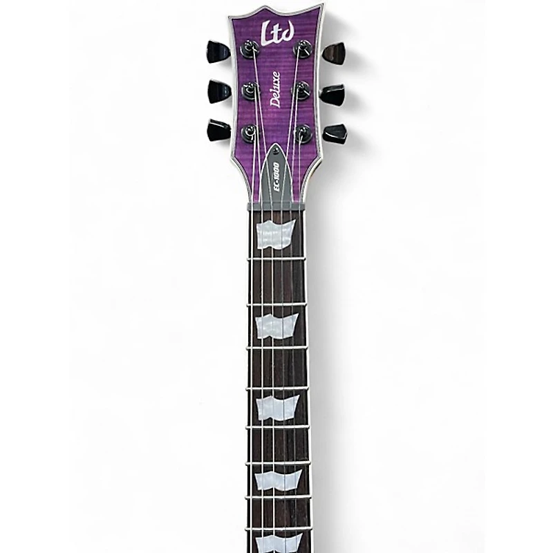 Used ESP EC1000 Trans Purple Solid Body Electric Guitar