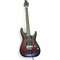 Used Schecter Guitar Research C1 Floyd Rose Platinum Crimson Red Burst Solid Body Electric Guitar