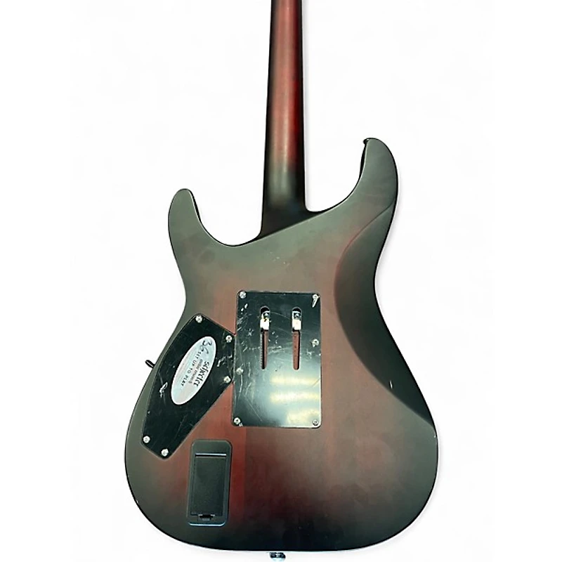 Used Schecter Guitar Research C1 Floyd Rose Platinum Crimson Red Burst Solid Body Electric Guitar